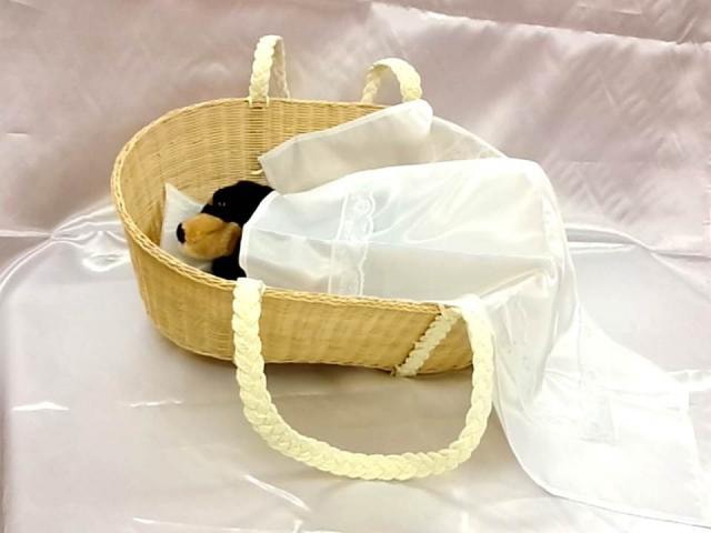 旅立ちのバスケット猫ちゃん小型犬用(50cm)